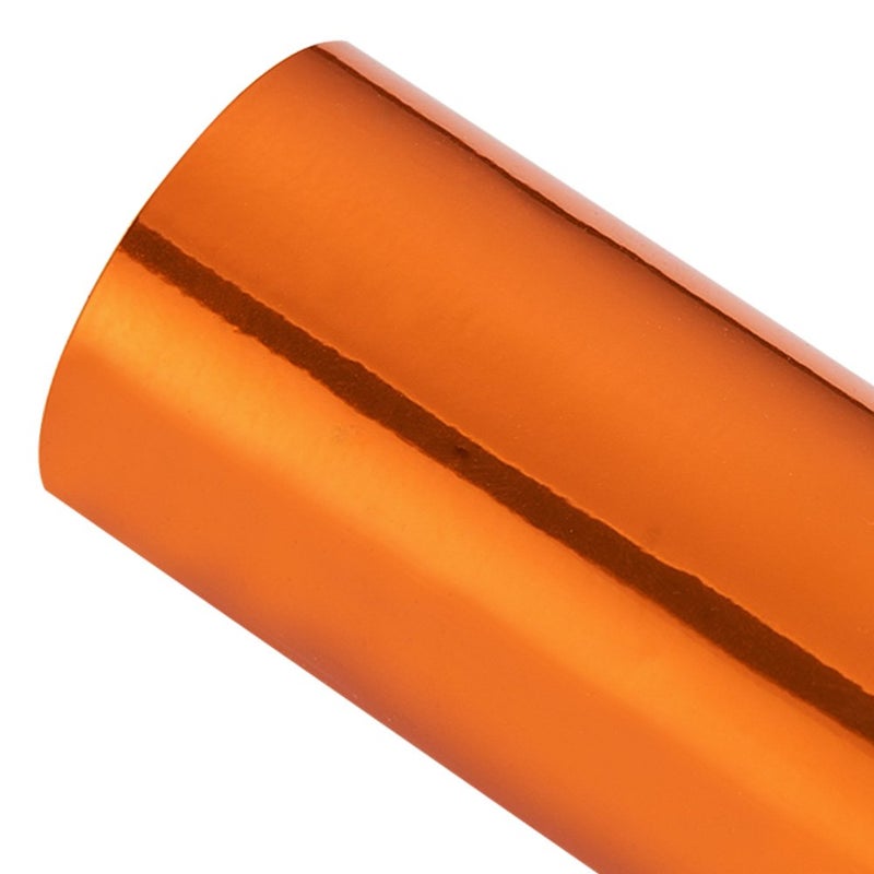 ATMOMO Chrome Mirror Orange Car Vinyl Wrap High Gloss Self-Adhesive DIY Car Decals Film Sheet 59.84'' x 29.5'' - Image 2